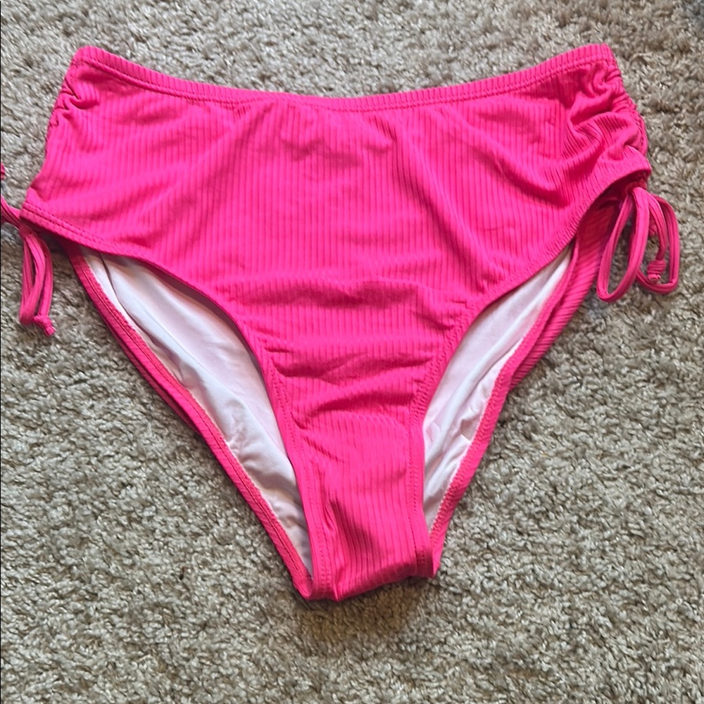 Pink Bikini with Adjustable Side Ties NWOT - Picture 4 of 7